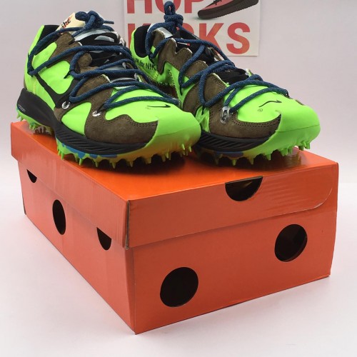 Off-White X Zoom Terra Kiger 5 Electric Green